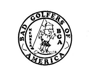 BAD GOLFERS OF AMERICA MEMBER BGA logo