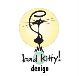 BAD KITTY! DESIGN logo
