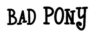 BAD PONY logo