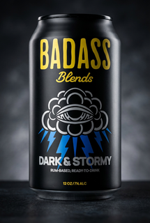 BADASS BLENDS DARK & STORMY RUM-BASED, READY-TO-DRINK 12OZ / 7%ALC logo
