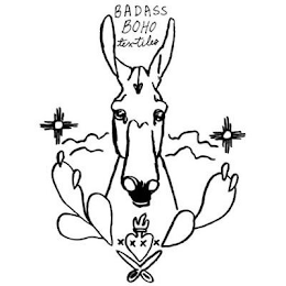 BADASS BOHO TEXTILES XXXX logo