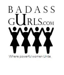 BADASS GURLS.COM WHERE POWERFUL WOMEN UNITE logo