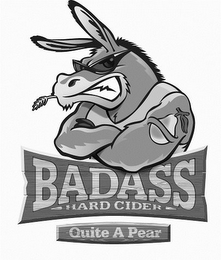 BADASS HARD CIDER QUITE A PEAR logo