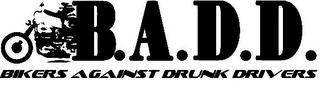 B.A.D.D. BIKERS AGAINST DRUNK DRIVERS logo