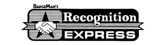 BADGEMAN'S RECOGNITION EXPRESS logo
