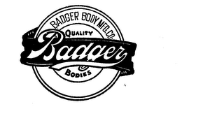 BADGER BODY MFG CO. QUALITY BODIES logo