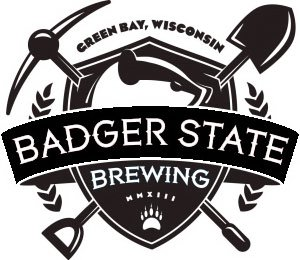 BADGER STATE BREWING GREEN BAY, WISCONSIN MMXIII logo