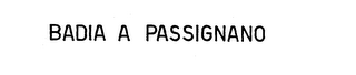 BADIA A PASSIGNANO logo