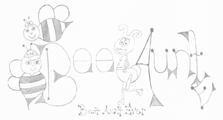 BAE BEEAUNTE BEST AUNT EVER logo