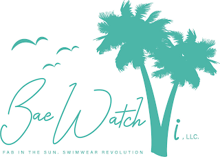 BAEWATCH VI, LLC. FAB IN THE SUN. SWIMWEAR REVOLUTION logo