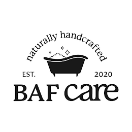 BAF CARE NATURALLY HANDCRAFTED EST. 2020 logo