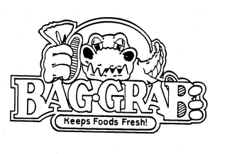 BAG-GRAB KEEPS FOODS FRESH ! logo