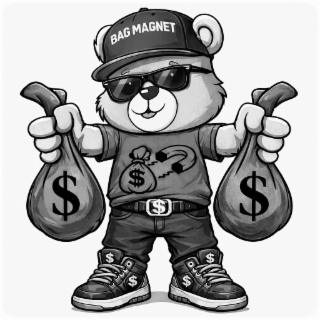 $ $ $ $ $ $ $ BAG MAGNET $ logo