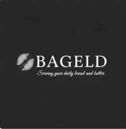 BAGELD SERVING YOUR DAILY BREAD AND BUTTER logo