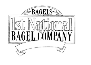 BAGELS 1ST NATIONAL BAGEL COMPANY logo