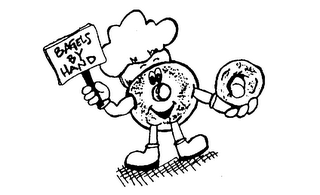 BAGELS BY HAND logo