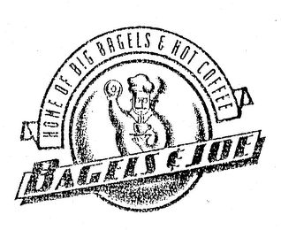 BAGELS & JOE HOME OF BIG BAGELS & HOT COFFEE logo