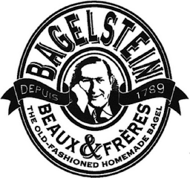 BAGELSTEIN BEAUX & FRÈRES THE OLD-FASHIONED HOMEMADE BAGEL DEPUIS 1789 logo