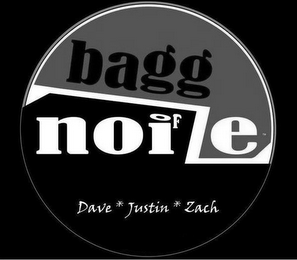 BAGG OF NOIZE DAVE * JUSTIN * ZACH ESTABLISHED 2006 logo