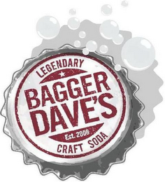 BAGGER DAVE'S LEGENDARY CRAFT SODA EST. 2006 logo