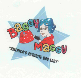 BAGGY MAGGY "AMERICA'S FAVORITE BAG LADY" logo