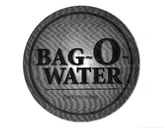 BAG~O~ WATER PURITY IN A BAG logo