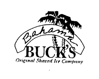 BAHAMA BUCK'S ORIGINAL SHAVED ICE COMPANY logo