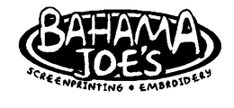 BAHAMA JOE'S SCREENPRINTING EMBROIDERY logo