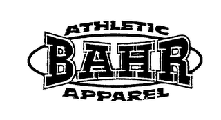 BAHR ATHLETIC APPAREL logo