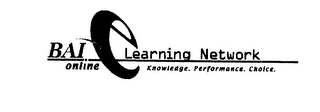 BAI ONLINE ELEARNING NETWORK KNOWLEDGE. PERFORMANCE. CHOICE. logo