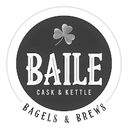 BAILE CASK & KETTLE BAGELS & BREWS logo