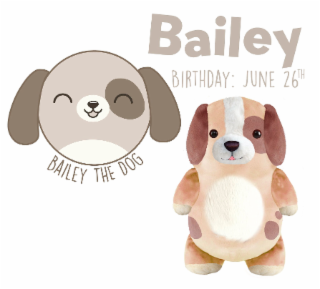 BAILEY BIRTHDAY: JUNE 26TH BAILEY THE DOG logo