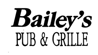 BAILEY'S PUB & GRILLE logo
