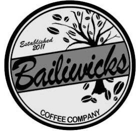 BAILIWICKS COFFEE COMPANY ESTABLISHED 2011 logo