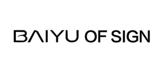 BAIYU OF SIGN logo