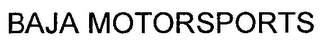 BAJA MOTORSPORTS logo