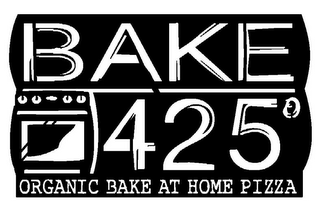 BAKE 425° ORGANIC BAKE AT HOME PIZZA logo