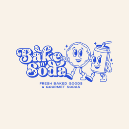 BAKE N' SODA FRESH BAKED GOODS & GOURMET SODAS logo