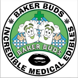 BAKER BUDS INCREDIBLE MEDICAL EDIBLES BAKER BUDS logo
