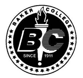 BAKER COLLEGE BC SINCE 1911 logo