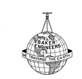BAKER ENGINEERS WE TRAVERSE THE EARTH logo