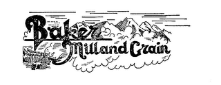 BAKER MILL AND GRAIN logo