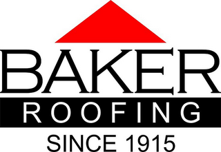 BAKER ROOFING SINCE 1915 logo