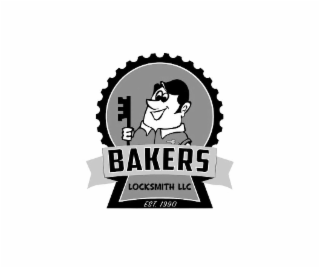 BAKERS LOCKSMITH LLC EST. 1990 logo