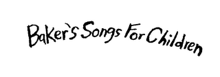 BAKER'S SONGS FOR CHILDREN logo