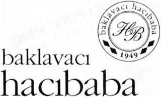 BAKLAVACI HACIBABA BAKLAVACI HACIBABA HB 1949 logo