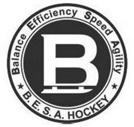 BALANCE EFFICIENCY SPEED AGILITY B.E.S.A. HOCKEY logo