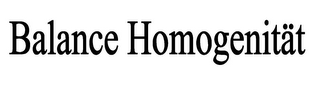 BALANCE HOMOGENITÄT logo