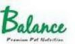 BALANCE PREMIUM PET NUTRITION logo