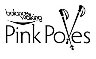 BALANCE WALKING PINK POLES logo
